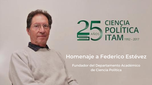Homenaje a Federico Estévez, fundador del Departamento Académico de Ciencia Política